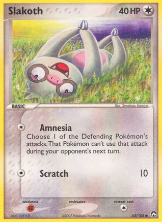 Slakoth - 63/108 [Power Keepers] - Reverse Holofoil