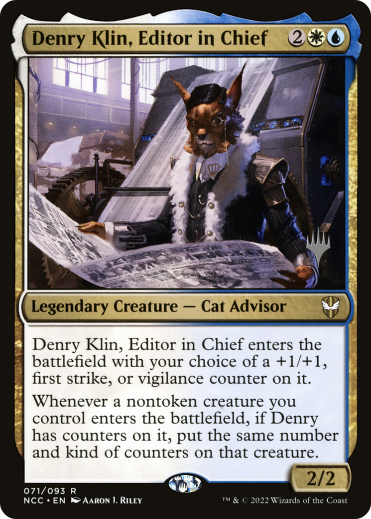 Denry Klin, Editor in Chief - New Capenna Commander Promos Foil