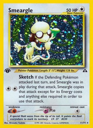 Smeargle (11)/75 [Neo Discovery]  - 1st Edition Holofoil