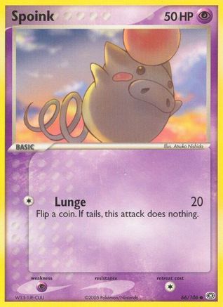 Spoink - 066/106/106 [Emerald]  - Reverse Holofoil
