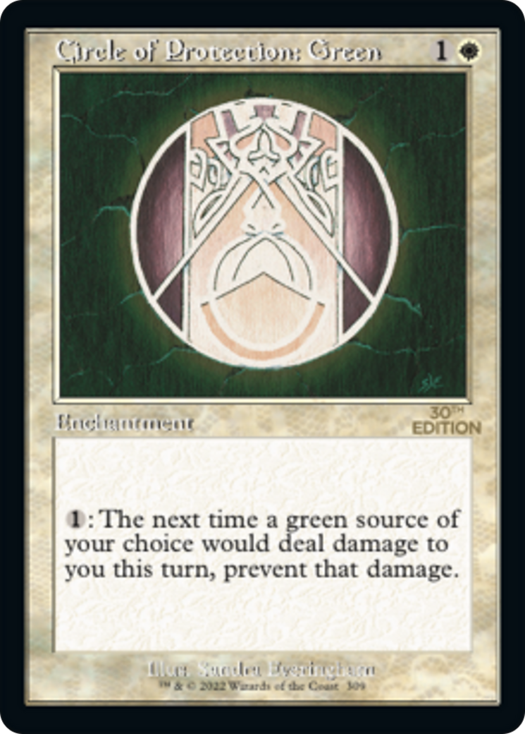 Circle of Protection: Green (Retro Frame) - 30th Anniversary Edition