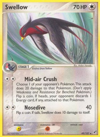 Swellow - 49/107 [Deoxys] - Reverse Holofoil
