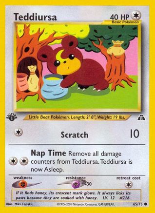Teddiursa 065 [Neo Discovery]  - 1st Edition