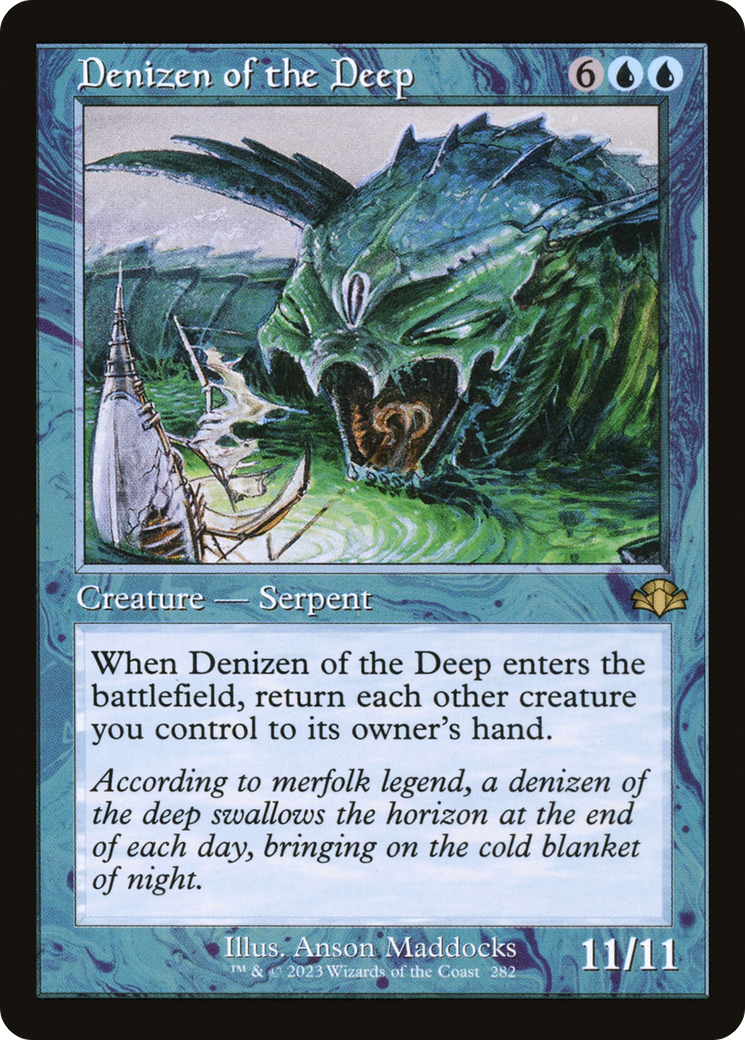 Denizen of the Deep (Retro Frame) [Dominaria Remastered]