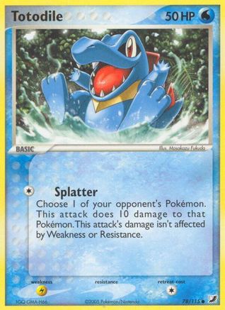 Totodile - 78/115 [Unseen Forces] - Reverse Holofoil