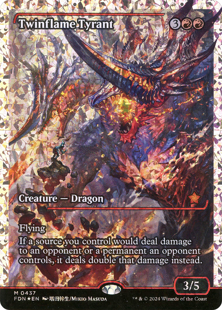Twinflame Tyrant (Showcase) (Fracture Foil) [Foundations] Foil