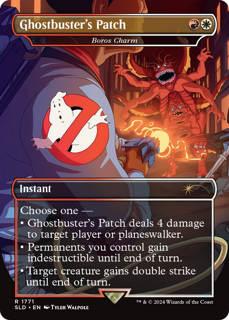 Ghostbuster's Patch - Boros Charm (Borderless) [Secret Lair Drop] / Ghostbuster's Patch