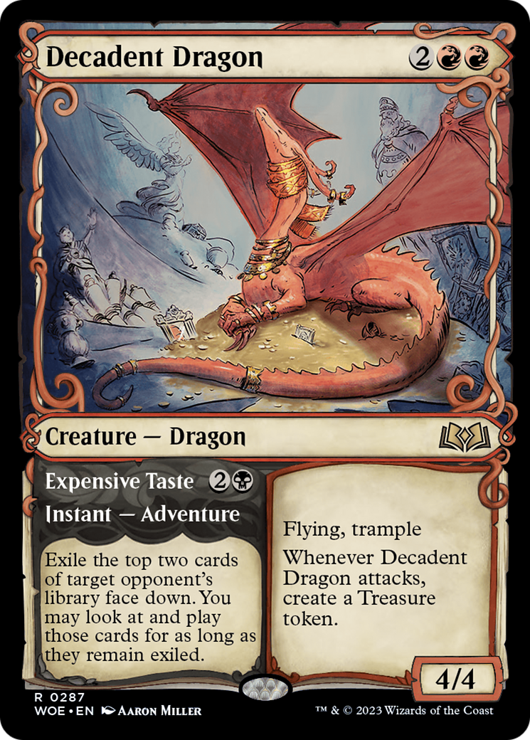 Decadent Dragon (Showcase): (Showcase) [Wilds of Eldraine]