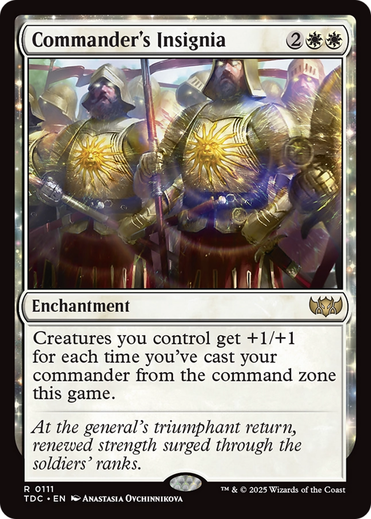 Commander's Insignia: (enchantment) [Commander: Tarkir: Dragonstorm]
