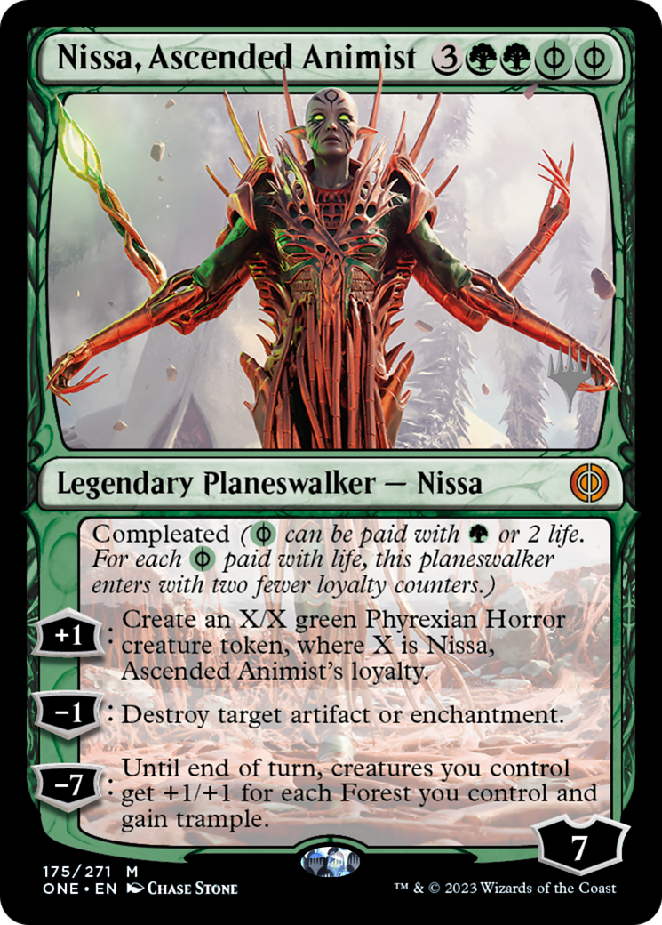Nissa, Ascended Animist - [Phyrexia: All Will Be One Promos]