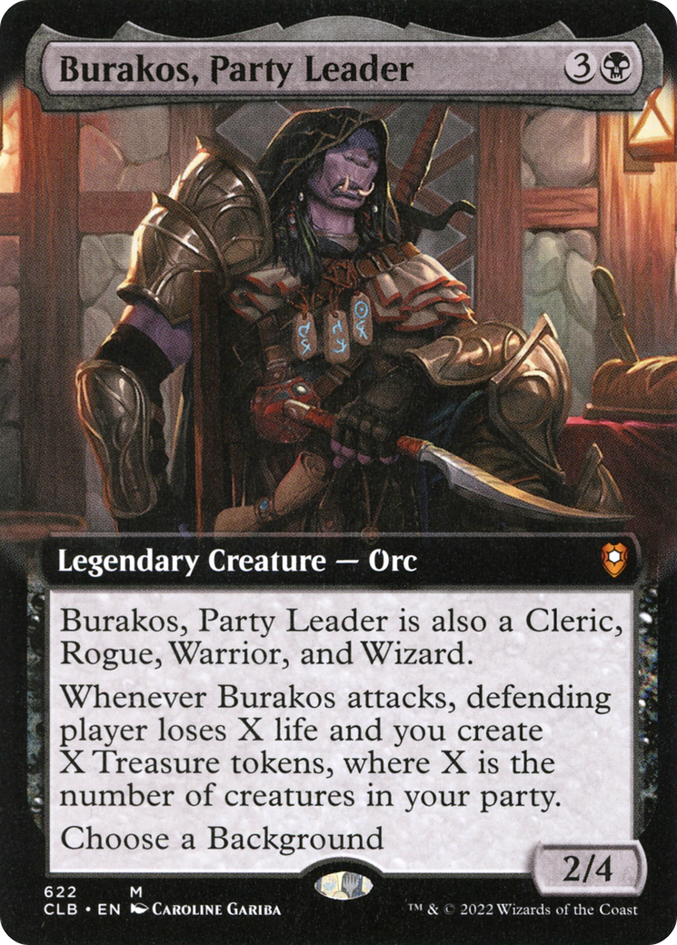Burakos, Party Leader (Extended Art) - Commander Legends: Battle for Baldur's Gate: (Extended Art)