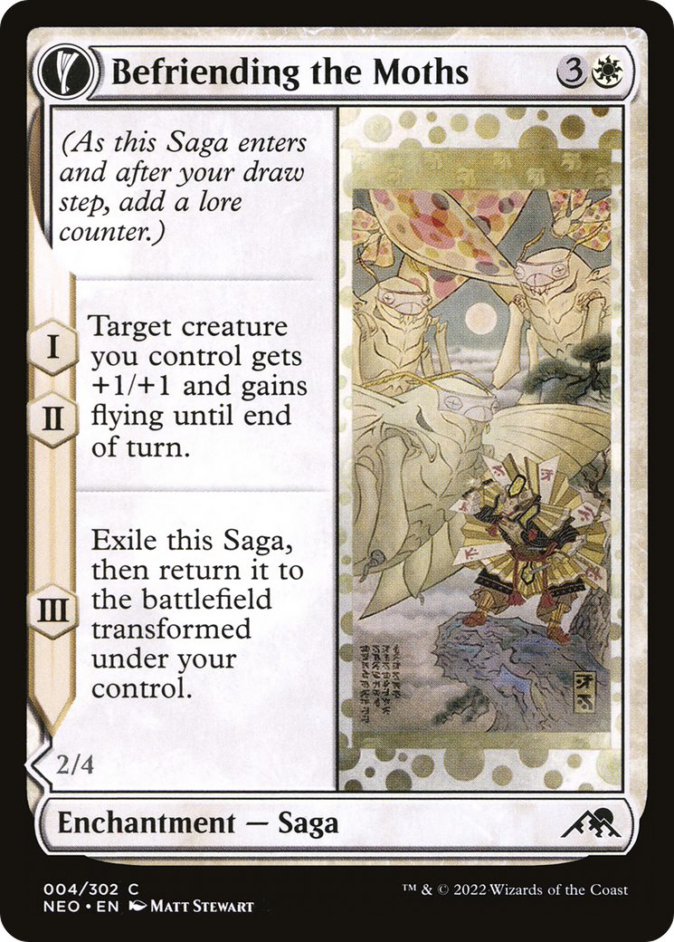 Befriending the Moths - Kamigawa: Neon Dynasty: (fandfc, enchantment)