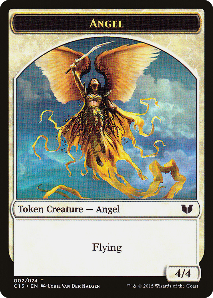 Angel // Knight (Vigilance) Double-Sided Token - Commander 2015 Tokens