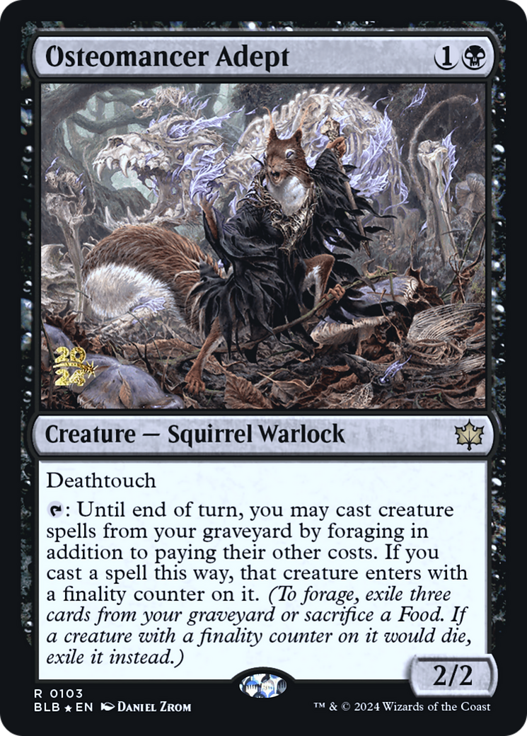 Osteomancer Adept [Bloomburrow Promos] Foil