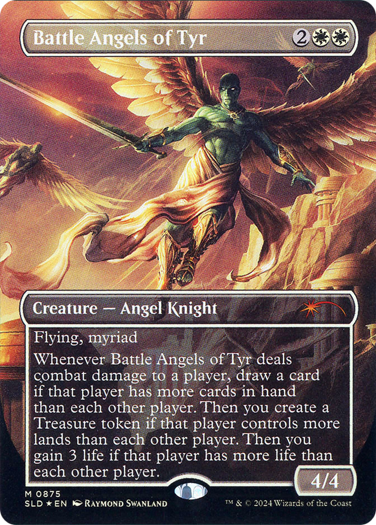 Battle Angels of Tyr (Rainbow Foil) [Secret Lair Drop] (Borderless) Foil