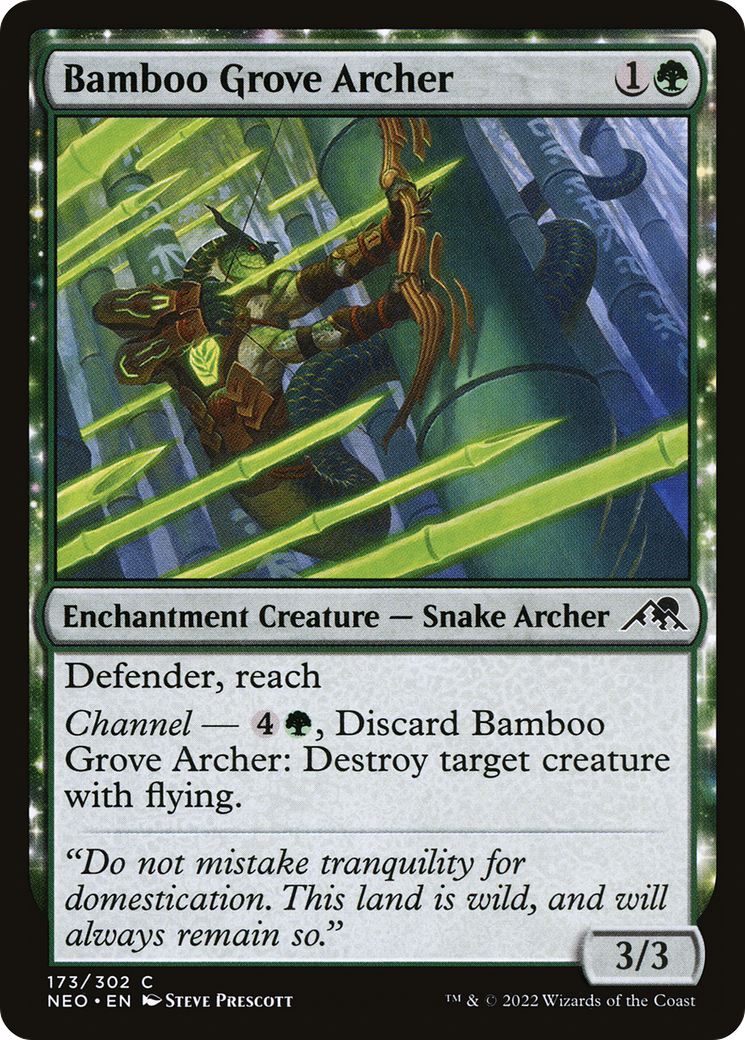 Bamboo Grove Archer - Kamigawa: Neon Dynasty: (enchantment)