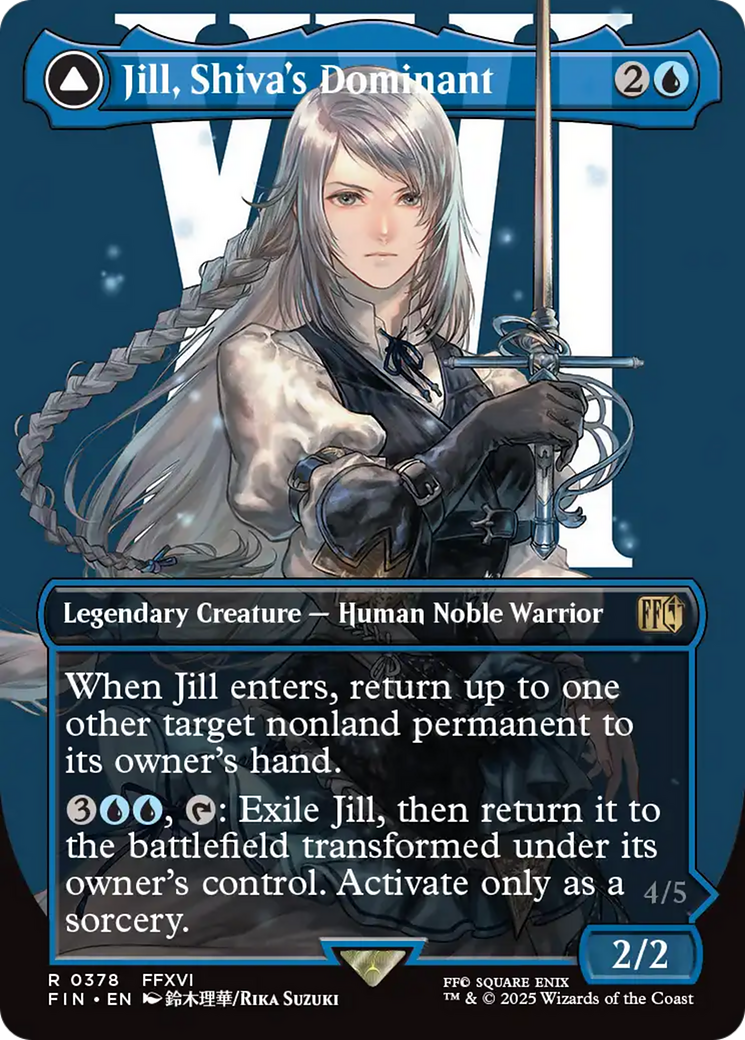 Jill, Shiva's Dominant (Borderless) - [FINAL FANTASY]: (enchantment)