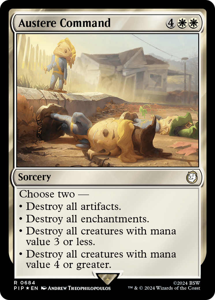 Austere Command (Surge Foil) - Fallout Foil