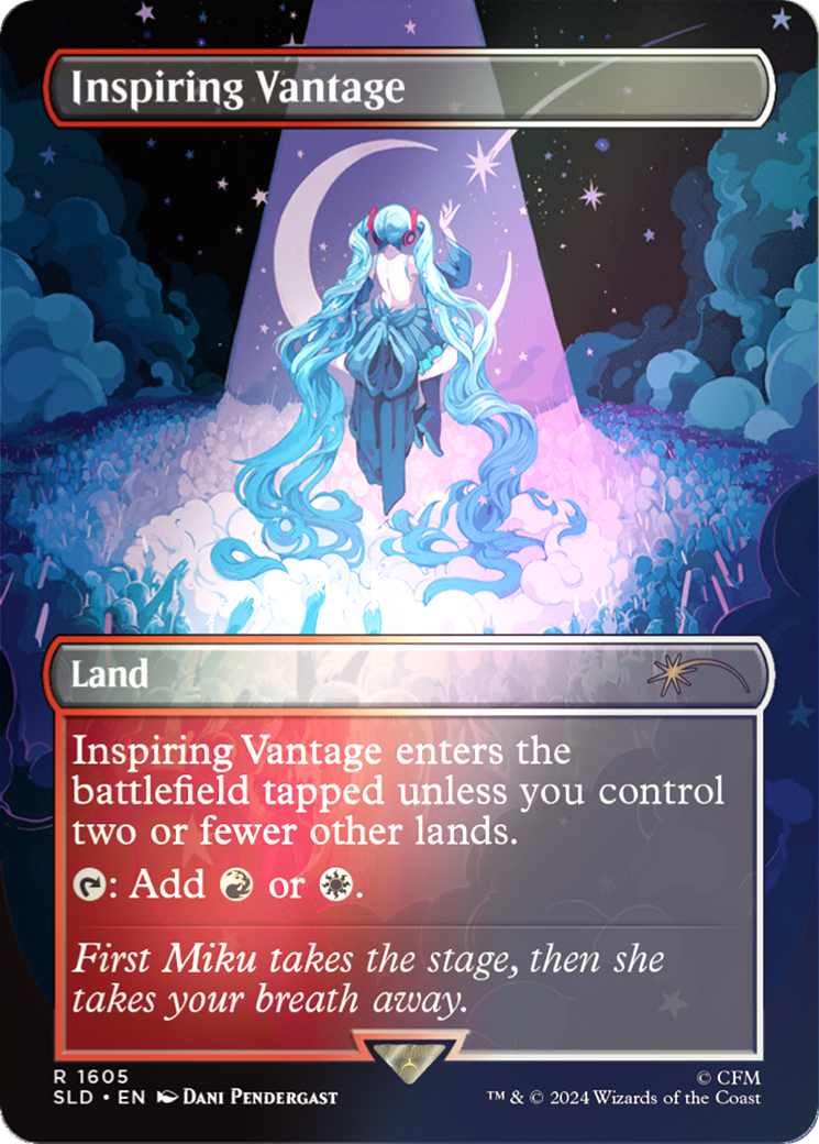 Inspiring Vantage (1605) (Rainbow Foil) [Secret Lair Drop] (Borderless) Foil