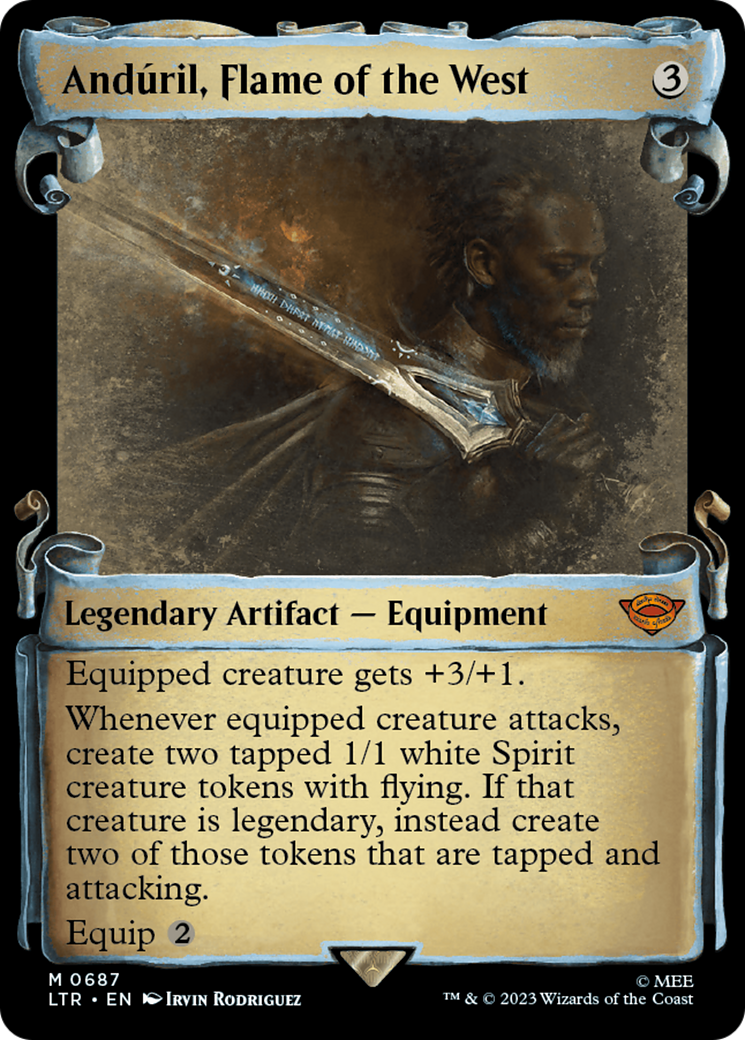Anduril, Flame of the West (Showcase Scrolls) - The Lord of the Rings: Tales of Middle-earth: (Showcase)