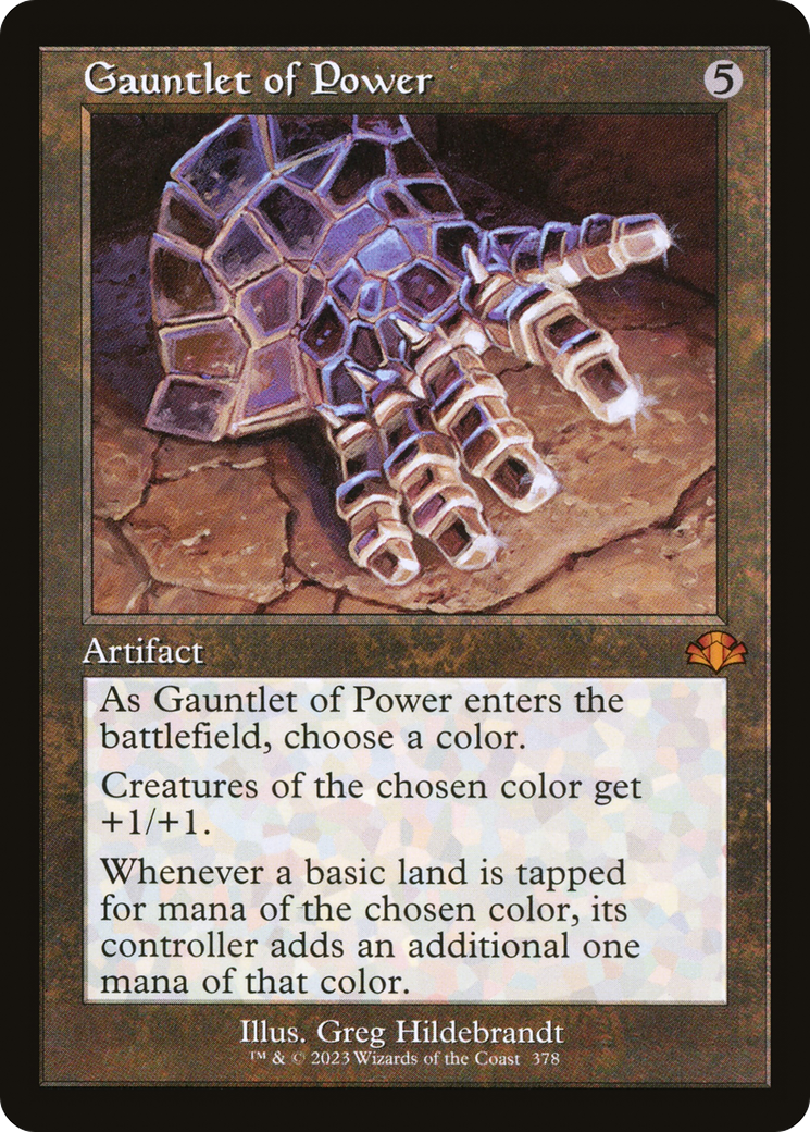 Gauntlet of Power (Retro Frame) [Dominaria Remastered]