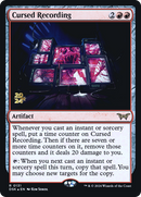 Cursed Recording (0131) [Duskmourn: House of Horror Promos] Foil