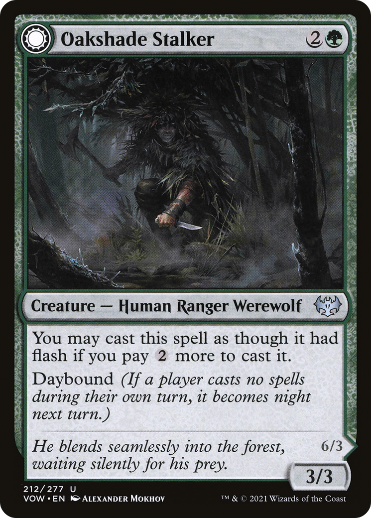 Oakshade Stalker - [Innistrad: Crimson Vow]: (Double Faced Transform)