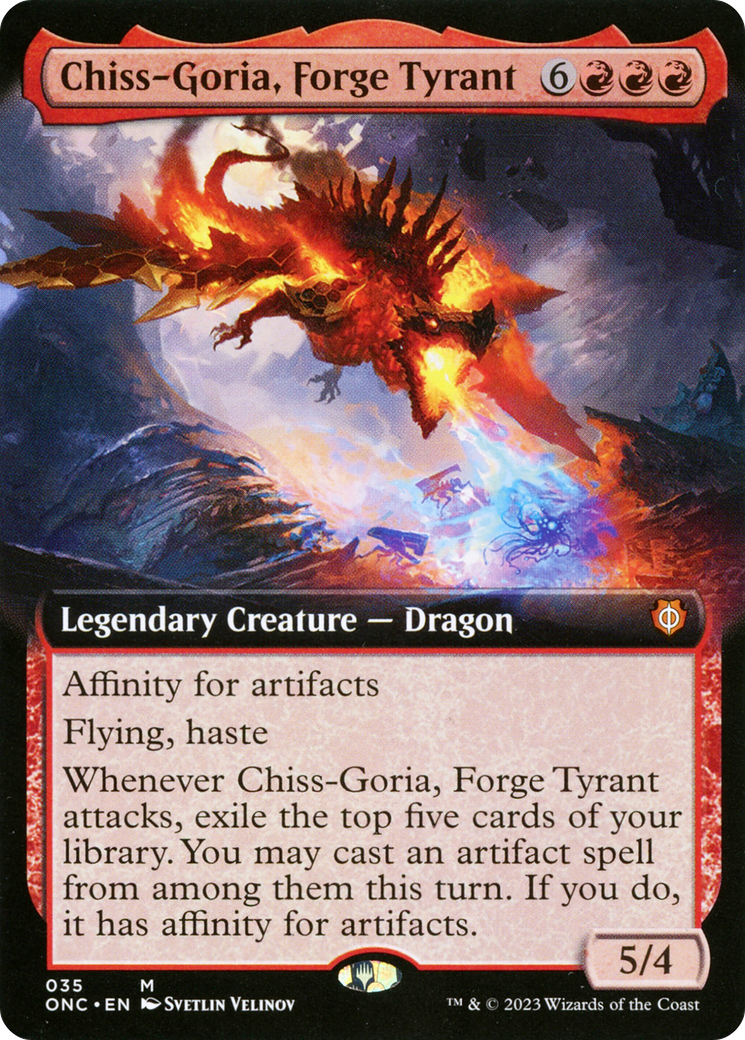 Chiss-Goria, Forge Tyrant (Extended Art) - Phyrexia: All Will Be One Commander: (Extended Art)