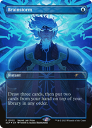 Brainstorm (Borderless) [Secret Lair Showdown] Foil