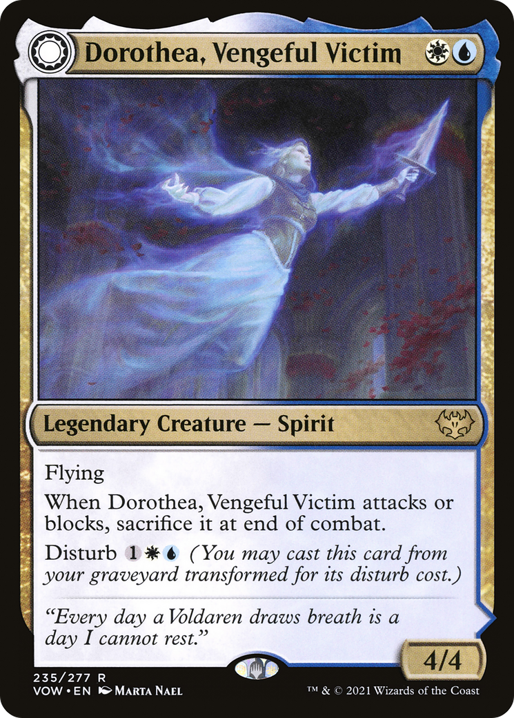 Dorothea, Vengeful Victim: (Double Faced Transform) [Innistrad: Crimson Vow]