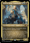 Admiral Brass, Unsinkable (Display Commander) - Thick Stock - The Lost Caverns of Ixalan Commander Foil