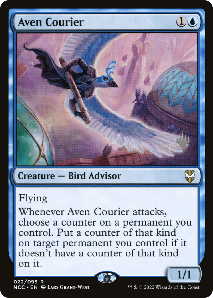 Aven Courier - New Capenna Commander Promos Foil