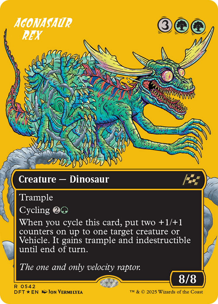 Agonasaur Rex (Borderless) (First-Place Foil) - Aetherdrift Foil