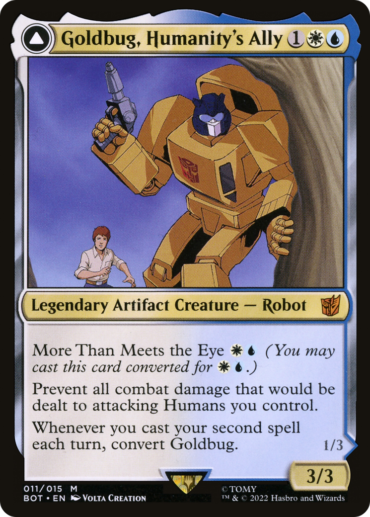 Goldbug, Humanity's Ally: (convertdfc) [Transformers]