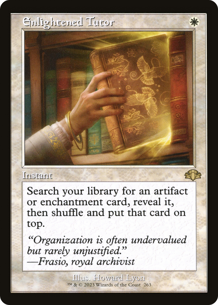 Enlightened Tutor (Retro Frame) - Dominaria Remastered
