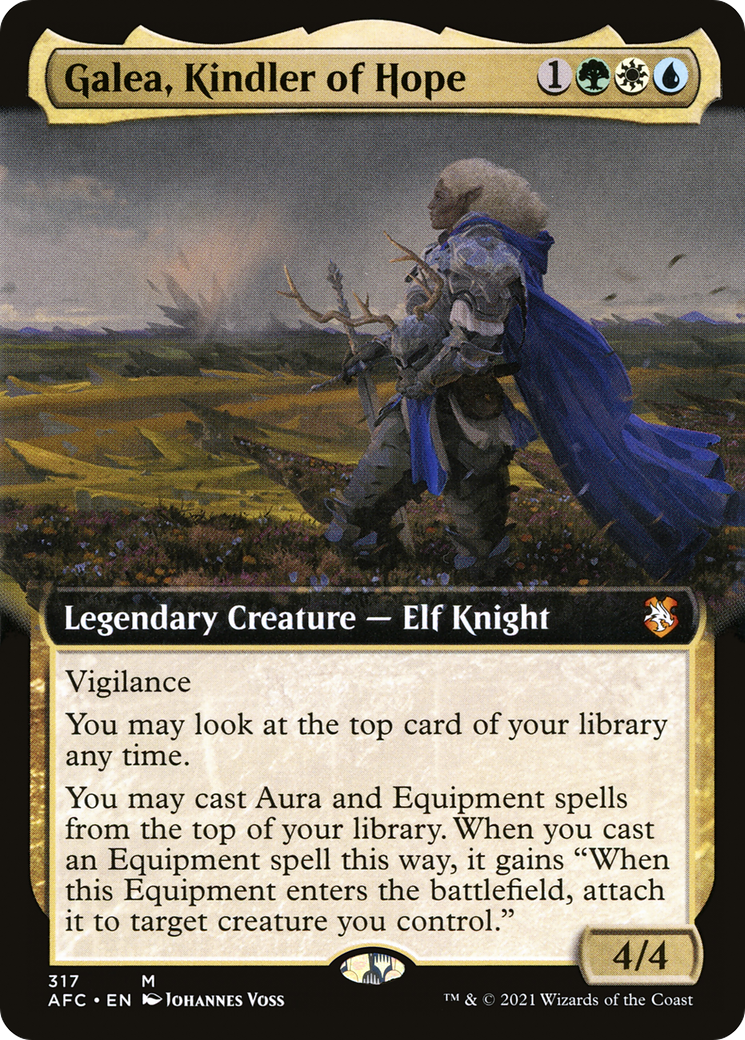 Galea, Kindler of Hope (Extended Art): (Extended Art) [Forgotten Realms Commander]