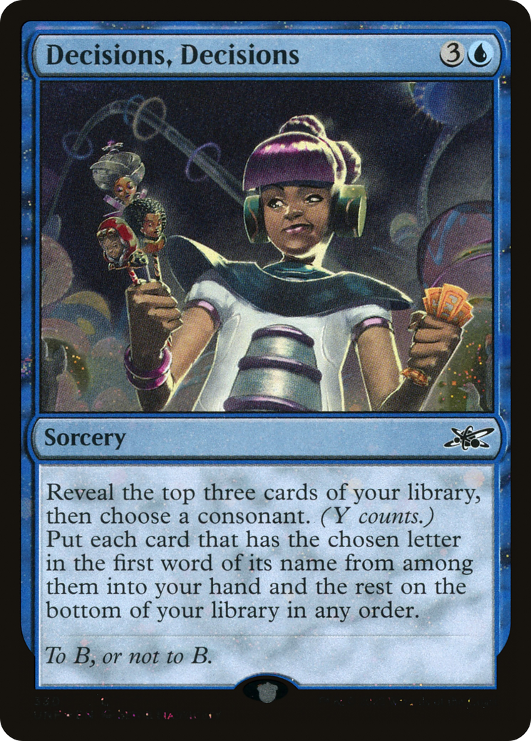 Decisions, Decisions (Galaxy Foil) [Unfinity]