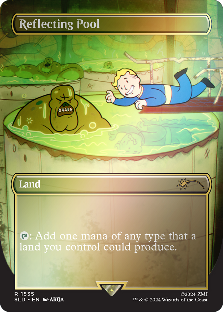 Reflecting Pool (Rainbow Foil) [Secret Lair Drop] (Borderless) Foil
