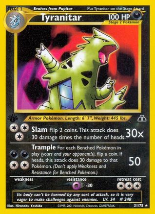 Tyranitar (31) (31) 031 [Neo Discovery]  - 1st Edition
