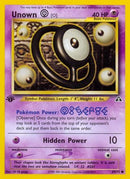 Unown [O] 069 [Neo Discovery]  - 1st Edition