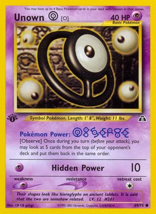 Unown [O] 069 [Neo Discovery]  - 1st Edition