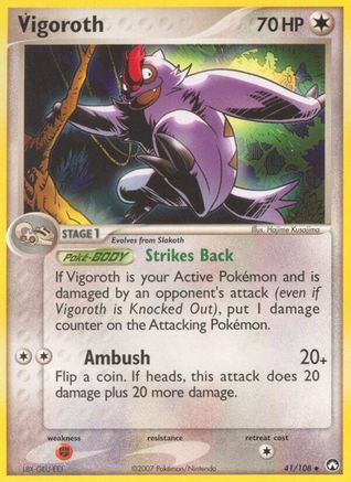 Vigoroth - 41/108 [Power Keepers] - Reverse Holofoil