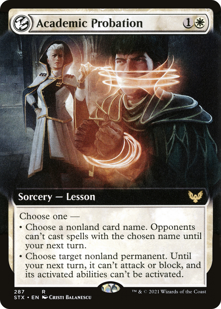 Academic Probation (Extended Art) - Strixhaven: School of Mages: (Extended Art, lesson)