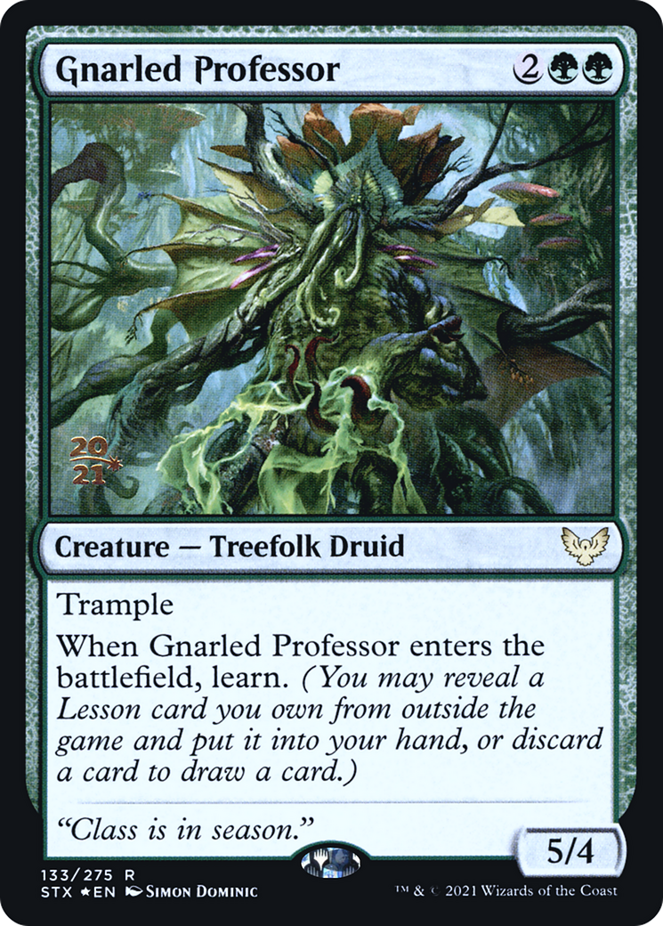 Gnarled Professor [Strixhaven: School of Mages Promos] Foil