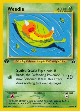 Weedle 070 [Neo Discovery]  - 1st Edition