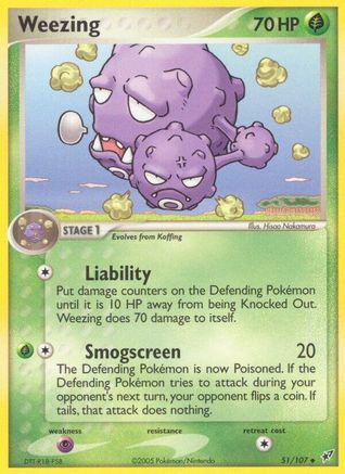 Weezing - 51/107 [Deoxys] - Reverse Holofoil