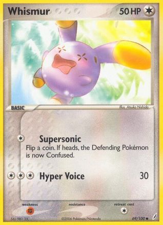 Whismur - 69/100 [EX Crystal Guardians] - Reverse Holofoil