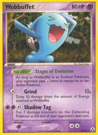 Wobbuffet - 28/92 [EX Legend Maker] - Reverse Holofoil