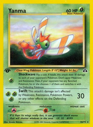 Yanma (36)/75 [Neo Discovery]  - 1st Edition