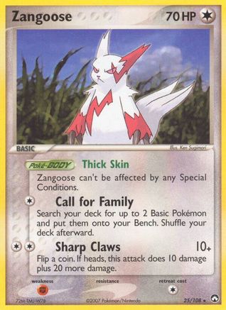 Zangoose - 25/108 [Power Keepers] - Reverse Holofoil